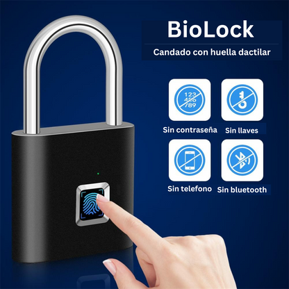 BioLock-Candado de huella dactilar